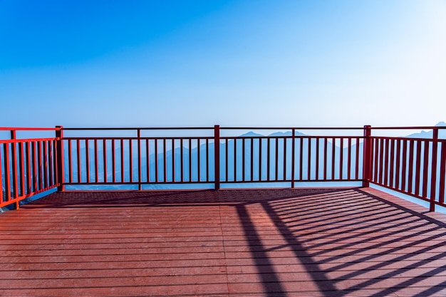 The viewing platform on the mountain