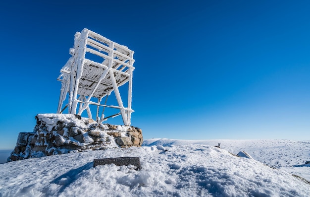 Piattaforma panoramica sulla cima del monte szrenica