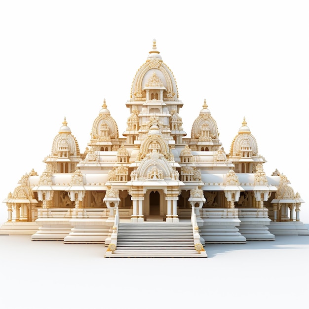 viewing of shree Ram mandir in ayothya Generative AI