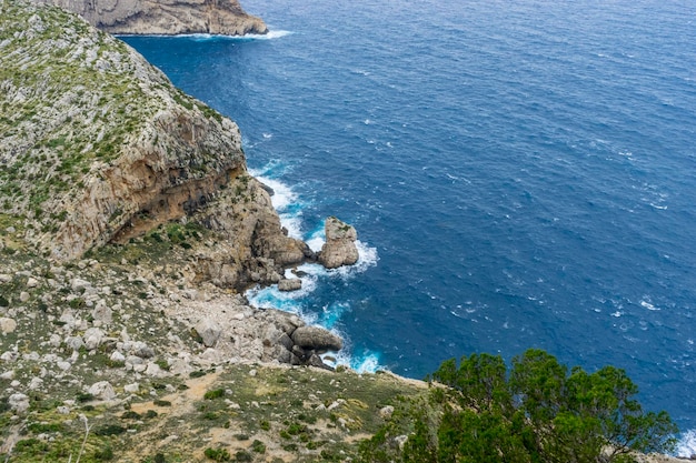 views of Cape formentor in the tourist region of Mallorca, located northeast of the island