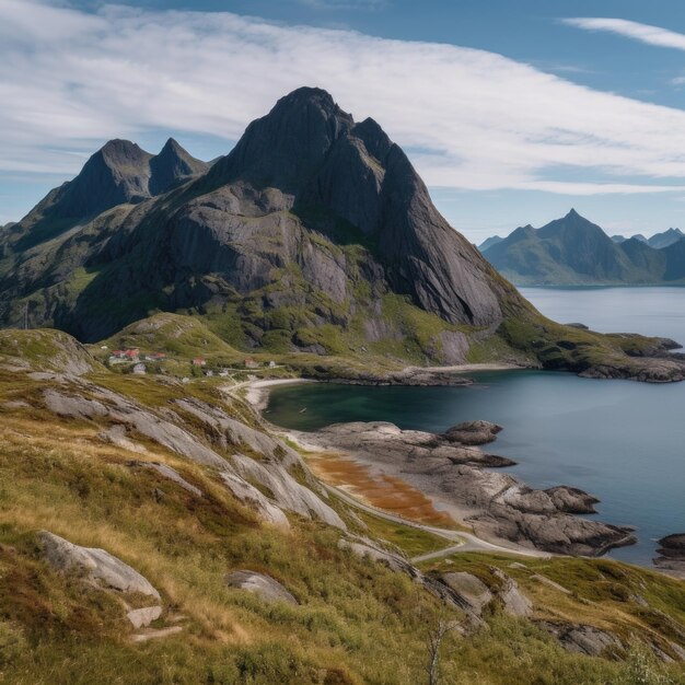 Views from around the Lofoten Islands AI generative