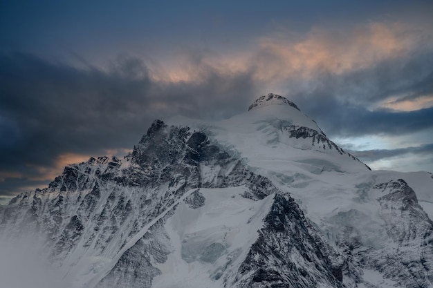 Views from the birg 2684 m in the bernese alps overlooking the lauterbrunnen valleyswitzerland