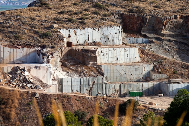 views of the marble quarries in the vicinity of Granada