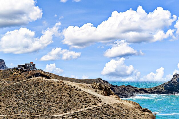 Photo views of the mermaid reef in cabo de gatanjar almeria spain