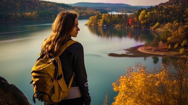 Views and moods a lot of emotions against the background of picturesque colors