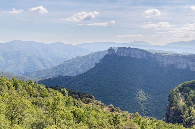 Views of the mountains they look like cliffs in the mountains in spain