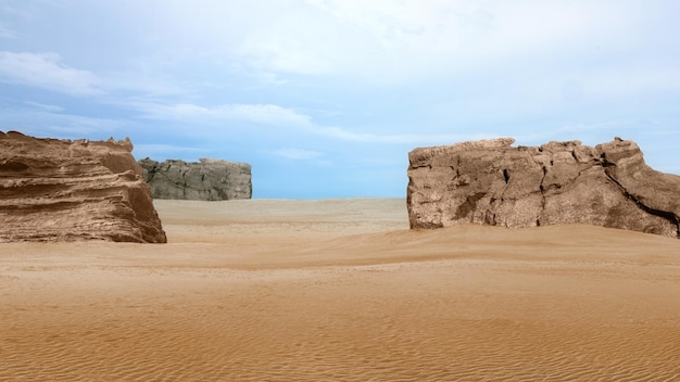Views of sand dunes