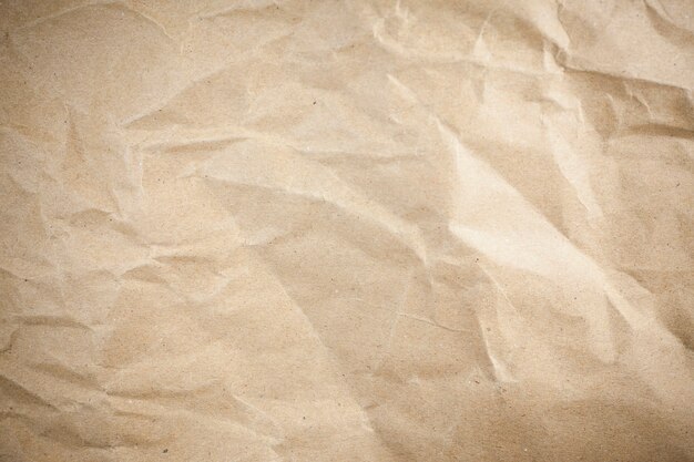 Vignette brown crumpled paper