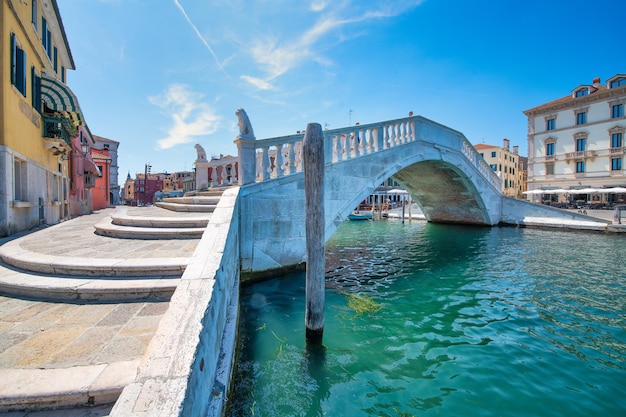 Vigo-brug in Chioggia in de buurt van Venetië, Italië