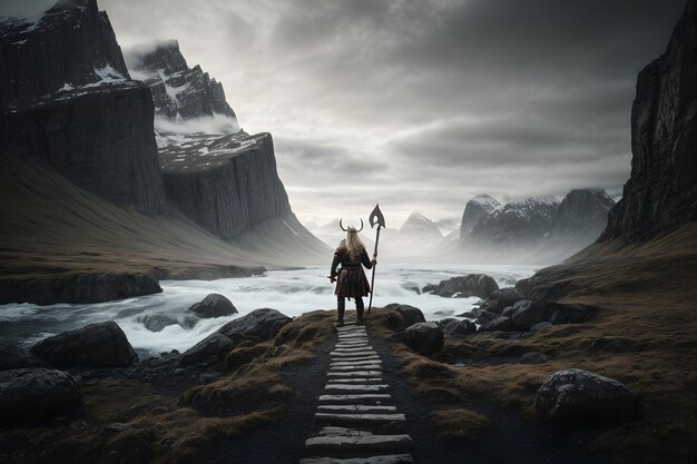 Premium AI Image | Viking Background Leonardo AI