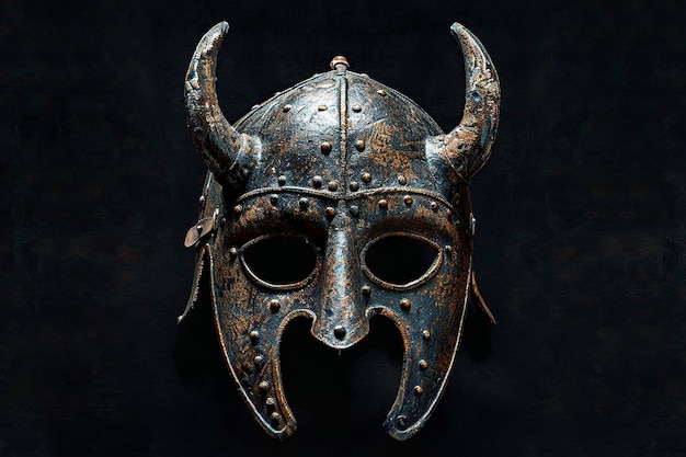 Viking Mask With Beard Design