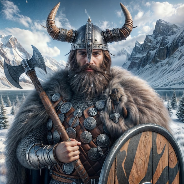 Photo viking warrior