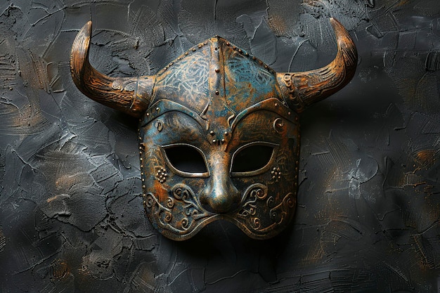 Vikingmasker met baardontwerp