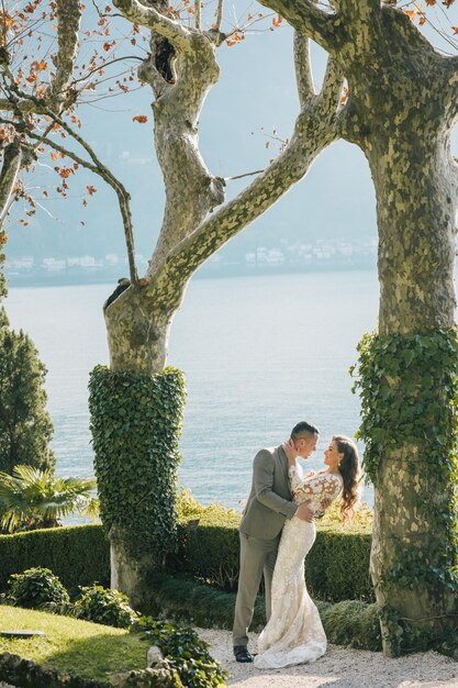 Villa Balbianello wedding photoshoot beautiful couple bride and groom