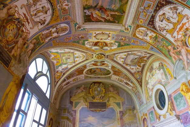 Foto villa lante lazio italië interieur van een kamer met historische renaissance fresco's