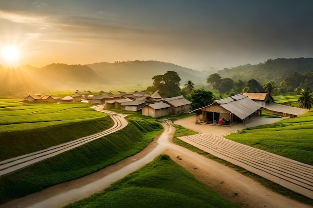 A village in the jungle of belize