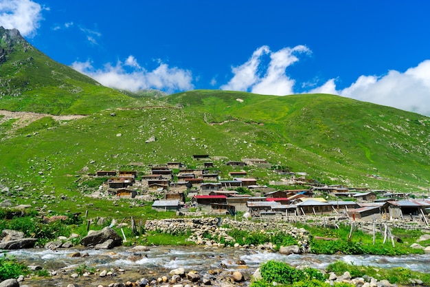 Village of Kavron on Plateau, Rize - Turkey