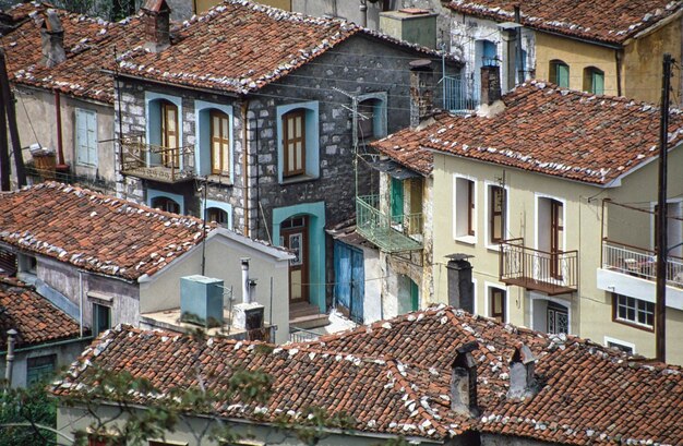 Village on kos roofs