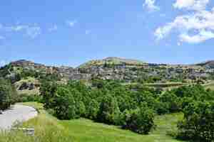 Photo the village of marsicovetere in basilicata italy