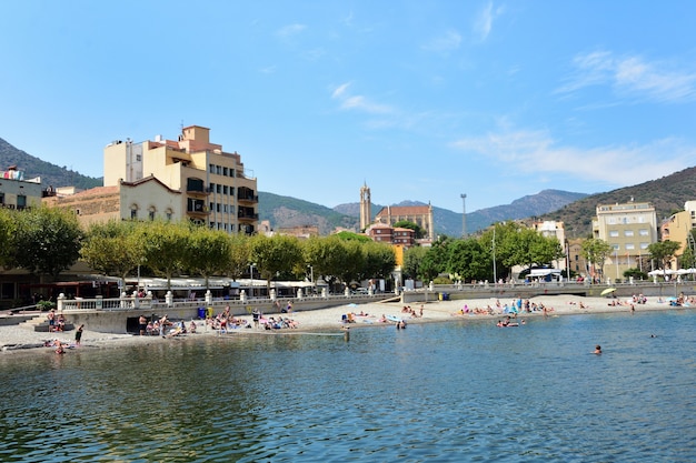 Portbou 마을, Girona 지방, 카탈로니아, 스페인