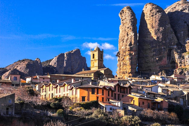 Village and rocks of Aguero