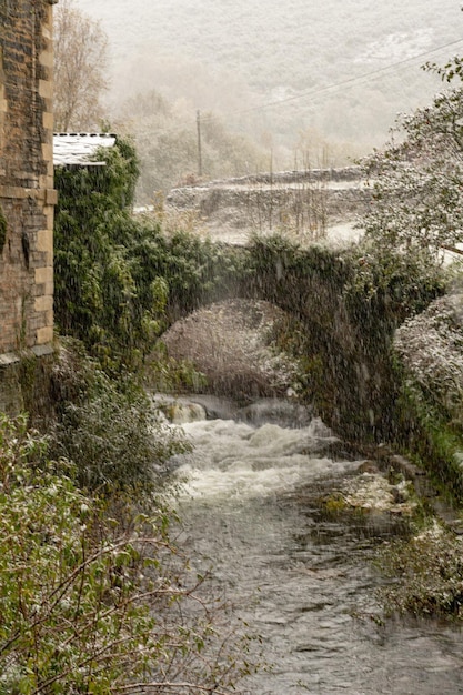 Villanueva de Oscoz-klooster in Asturië - Spanje