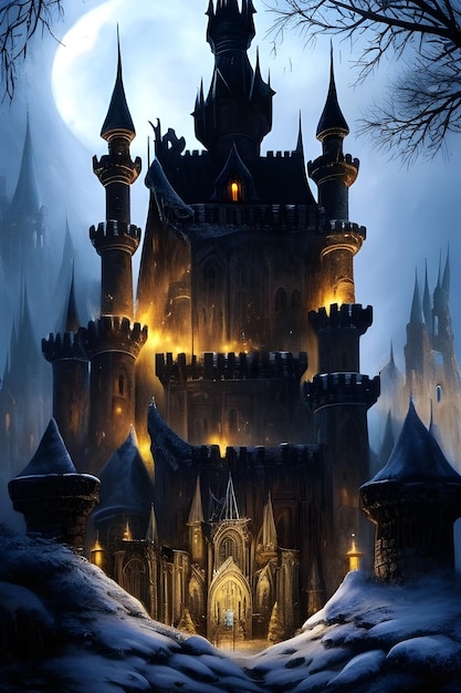 Vimpire Dracula castle 3d render