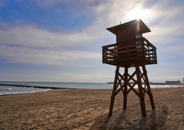 Vinaroz Playa del Forti beach in Castellon