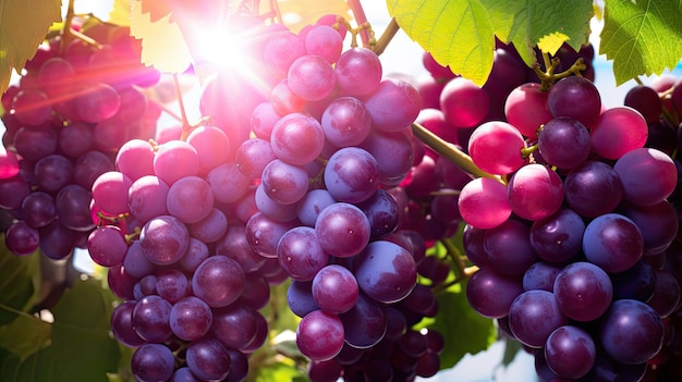 Photo vine dessert grape background