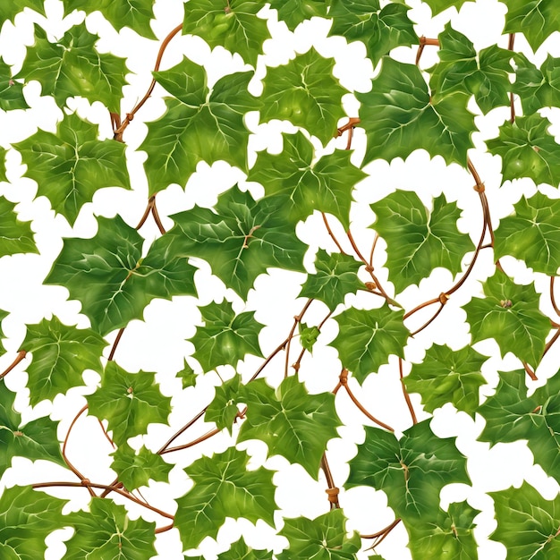 Photo a vine of ivy adorned with delicate blossoms