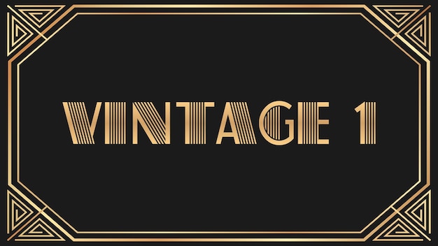 Vintage 1 Jazz Gold Text