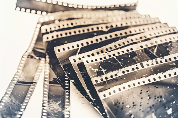 Foto vintage 35mm zwart-wit film frame met stof en krassen