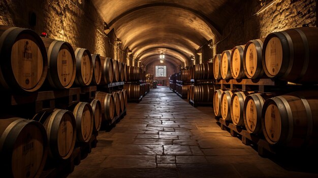 ヴィンテージ・エステティック ポルトガル・ポルトの地下室とタウニー・ポートワインのを探索する