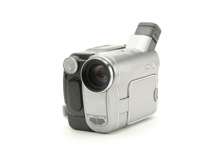 Vintage amateur camcorder isolated