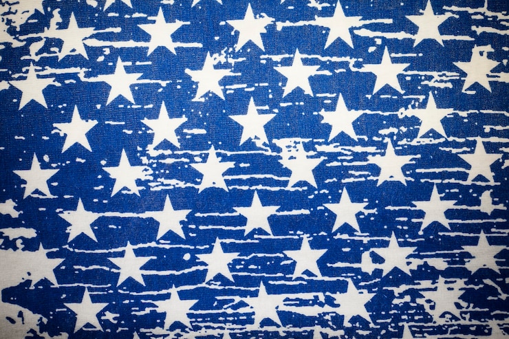 Photo vintage american flag background.