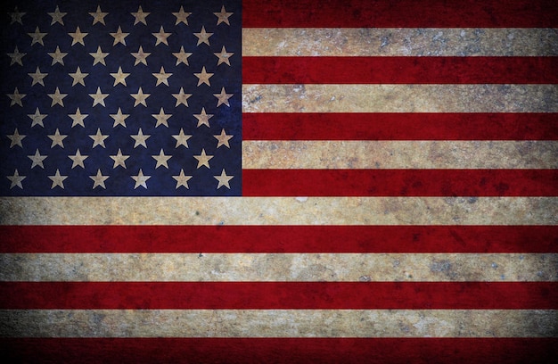 Foto vintage amerikaanse vlag