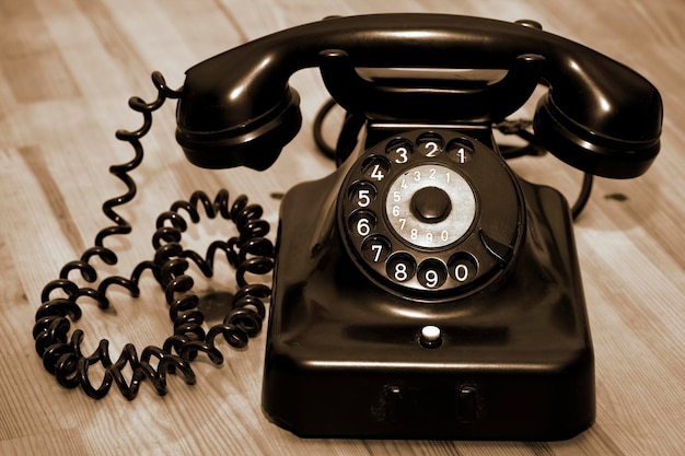 Vintage Antique Retro Telephone Old Communication Device Photo