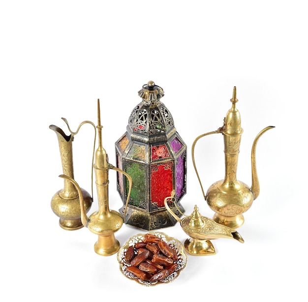 Vintage arabic decorations Oriental hospitality Ramadan