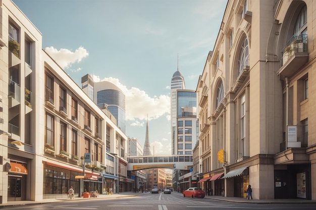 Vintage architecturen in de moderne stad