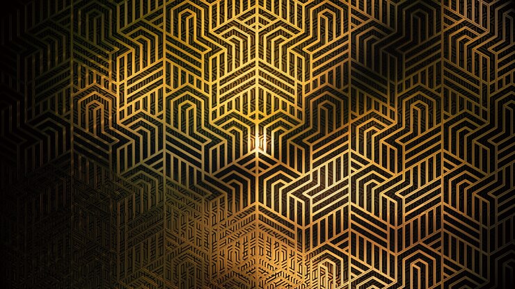 Photo vintage art deco style background for advertising in art deco and fashion party scene