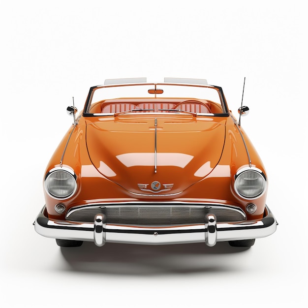 vintage auto met witte achtergrond