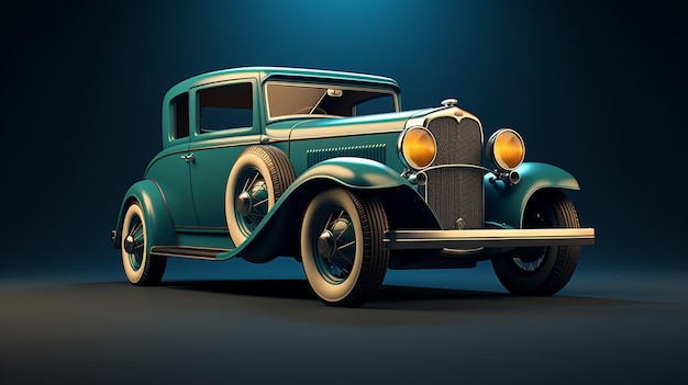 Vintage auto-perfectie Iconische elegantie