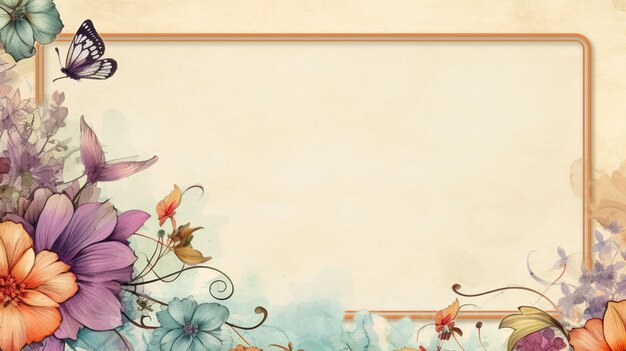 vintage background beautiful flower decoration