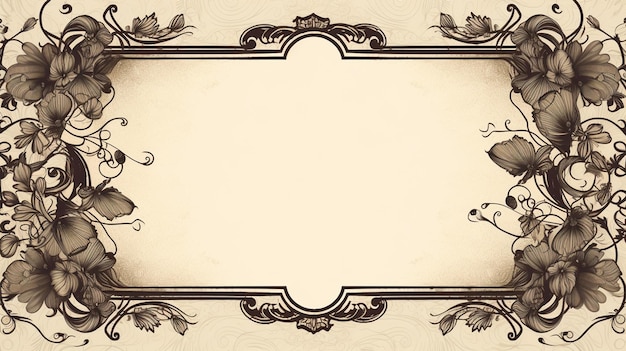 Photo vintage background classic frame