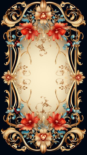 Vintage background ornamental frame