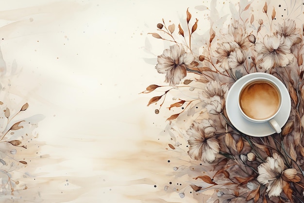 vintage background style coffee paper