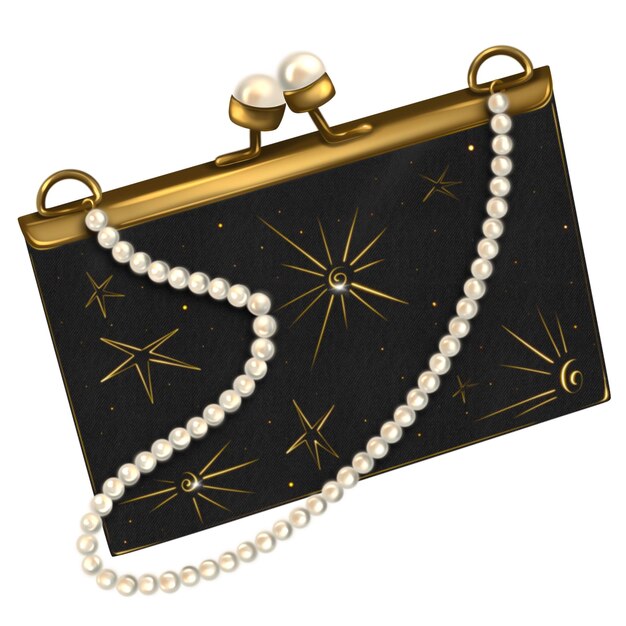 Vintage bag with pearl Woman accessories