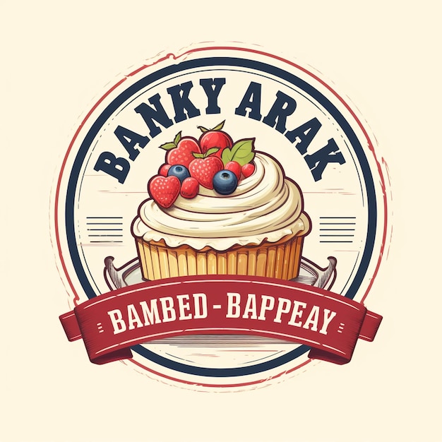 Foto vintage bakkerij bakken winkel label sticker logo ontwerp sjabloon.