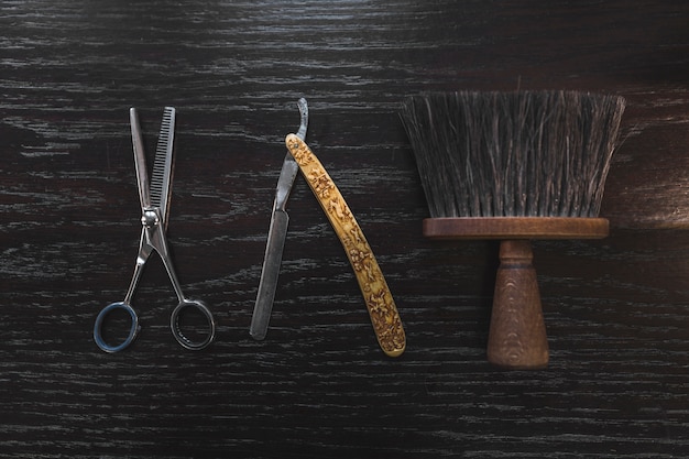 Vintage barber tools