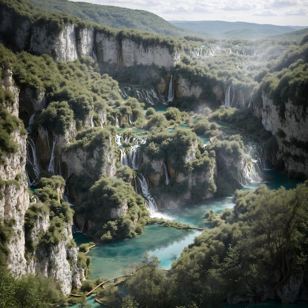 Vintage Beauty Plitvice Lakes Croatia